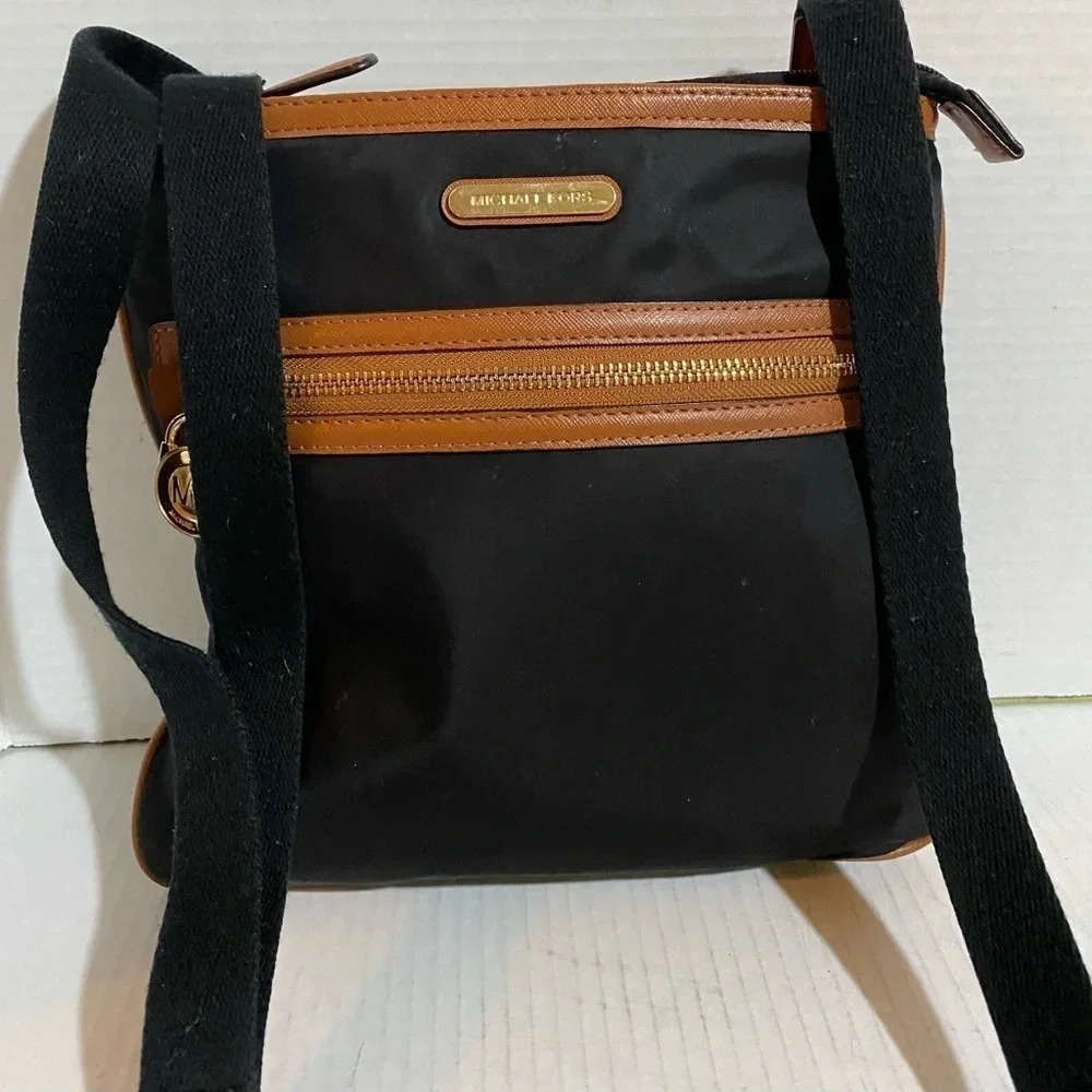 Michael kors Black nylon crossbody handbag